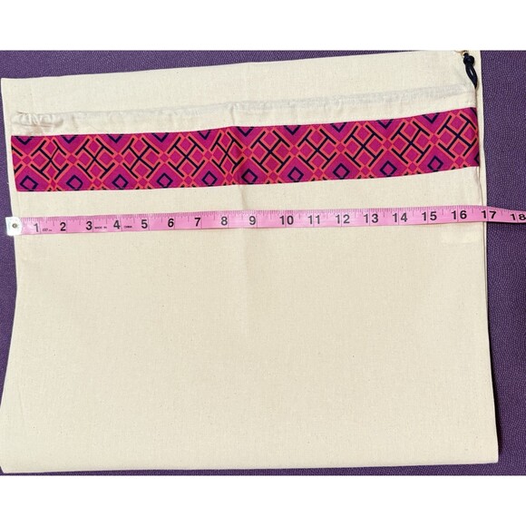 ✨ Tory Burch Ivory Dust Bag w/ Gold Logo Charm 17"x27" | Unused - Picture 1 of 4